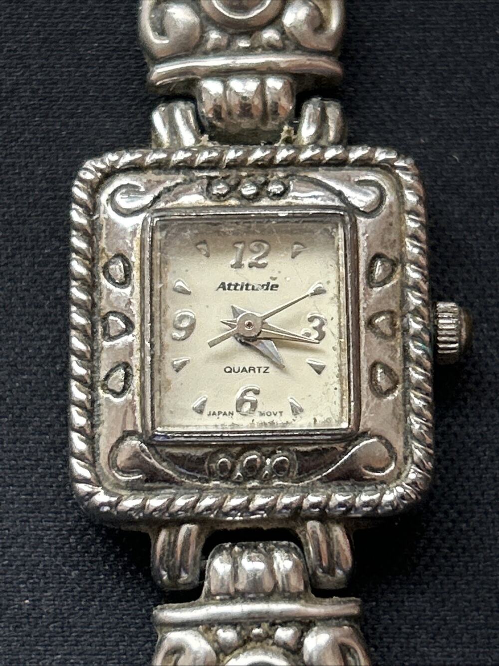 Attitude Silver Tone Women’s Quartz Watch